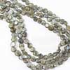 Natural Blue Flash Labradorite Smooth Coin Beads Strand Length 13.5 Inches and Size 6mm to 6.5mm approx.